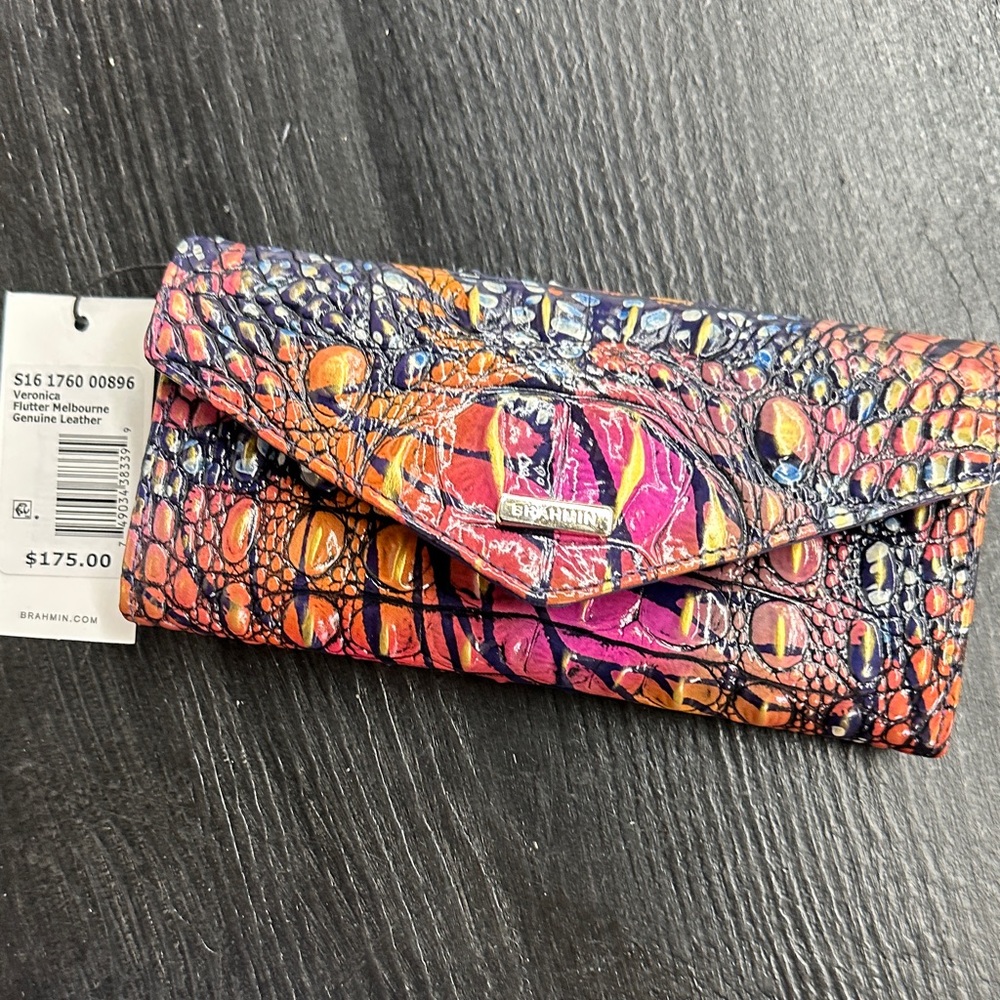NWT Brahmin Veronica Flutter Leather Wallet